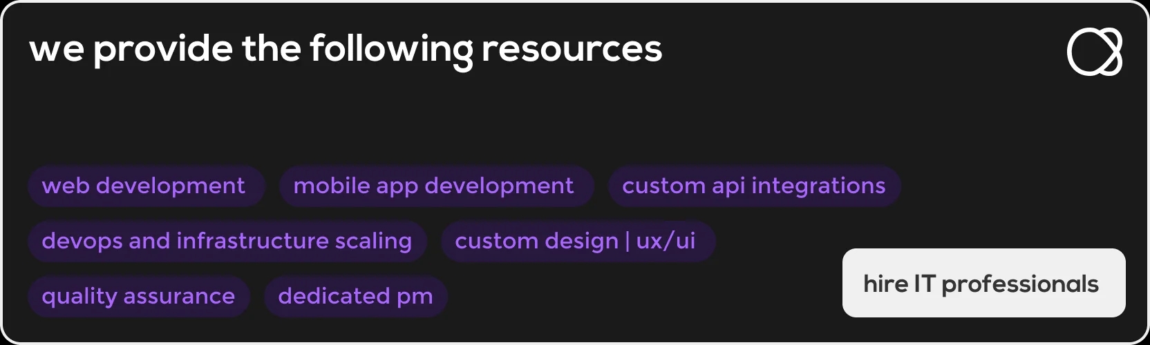 Services we provide at Milies software development company